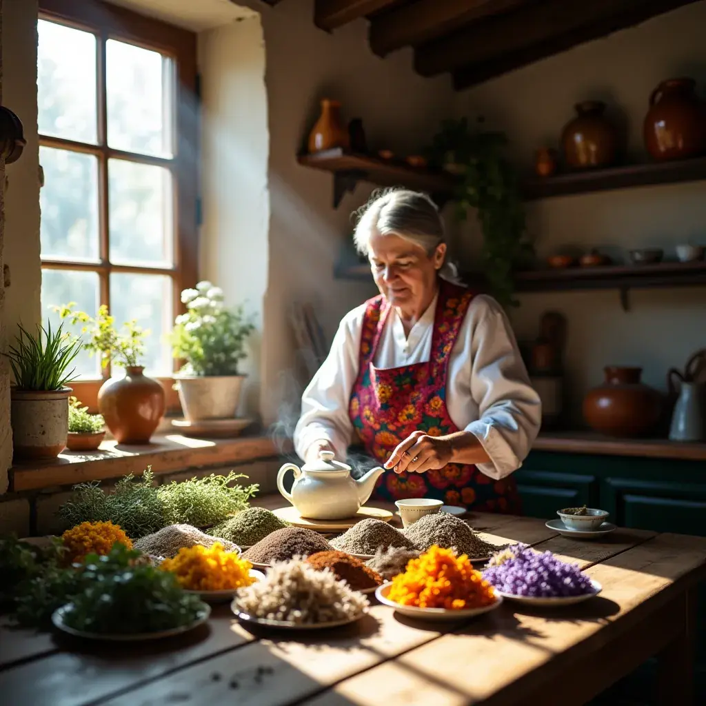 Friss zöld levelek egy csészében, amely a vaszkuláris egészséget támogatja